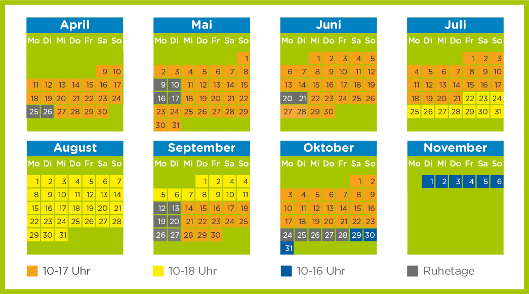 Ravensburger Spieleland_Öfnungszeiten 2022